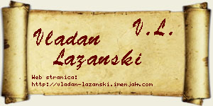 Vladan Lazanski vizit kartica